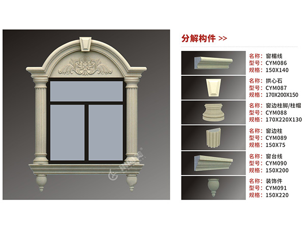 CLC窗套構件組合