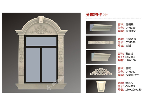CLC窗套構件組合