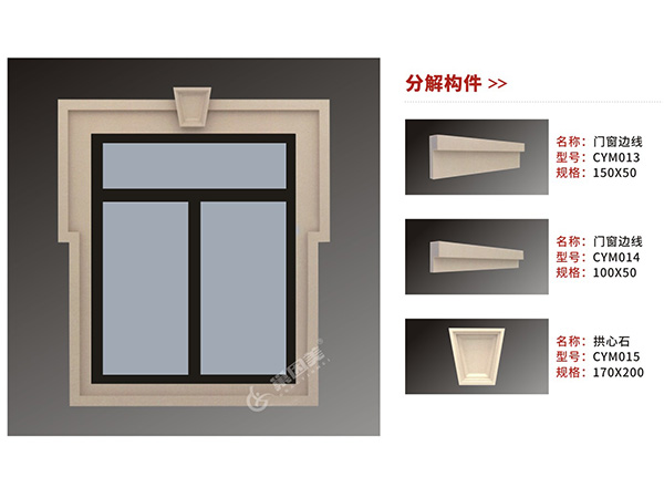CLC窗套構件組合
